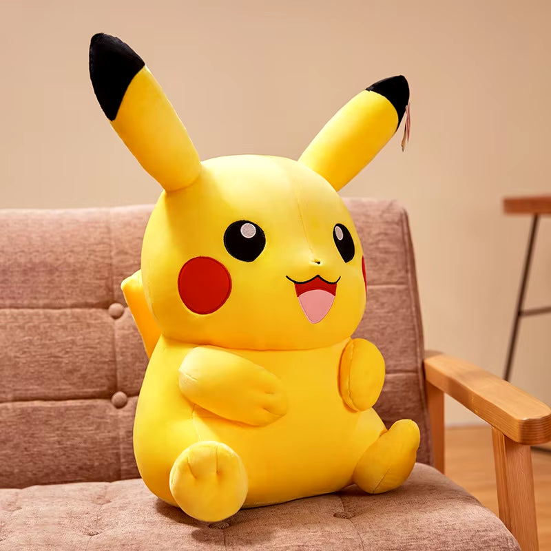 Cute Pikachu Plushies Doll Anime Pokemon Kawaii Large Stuffed Plush Toys Soft High Quality Fill Christmas Gifts for Children