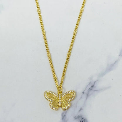 Chic Butterfly Charm Necklace