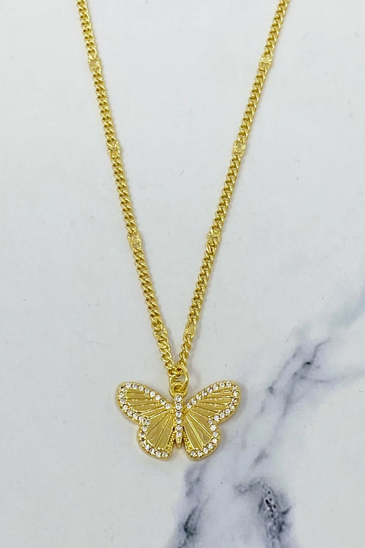 Chic Butterfly Charm Necklace