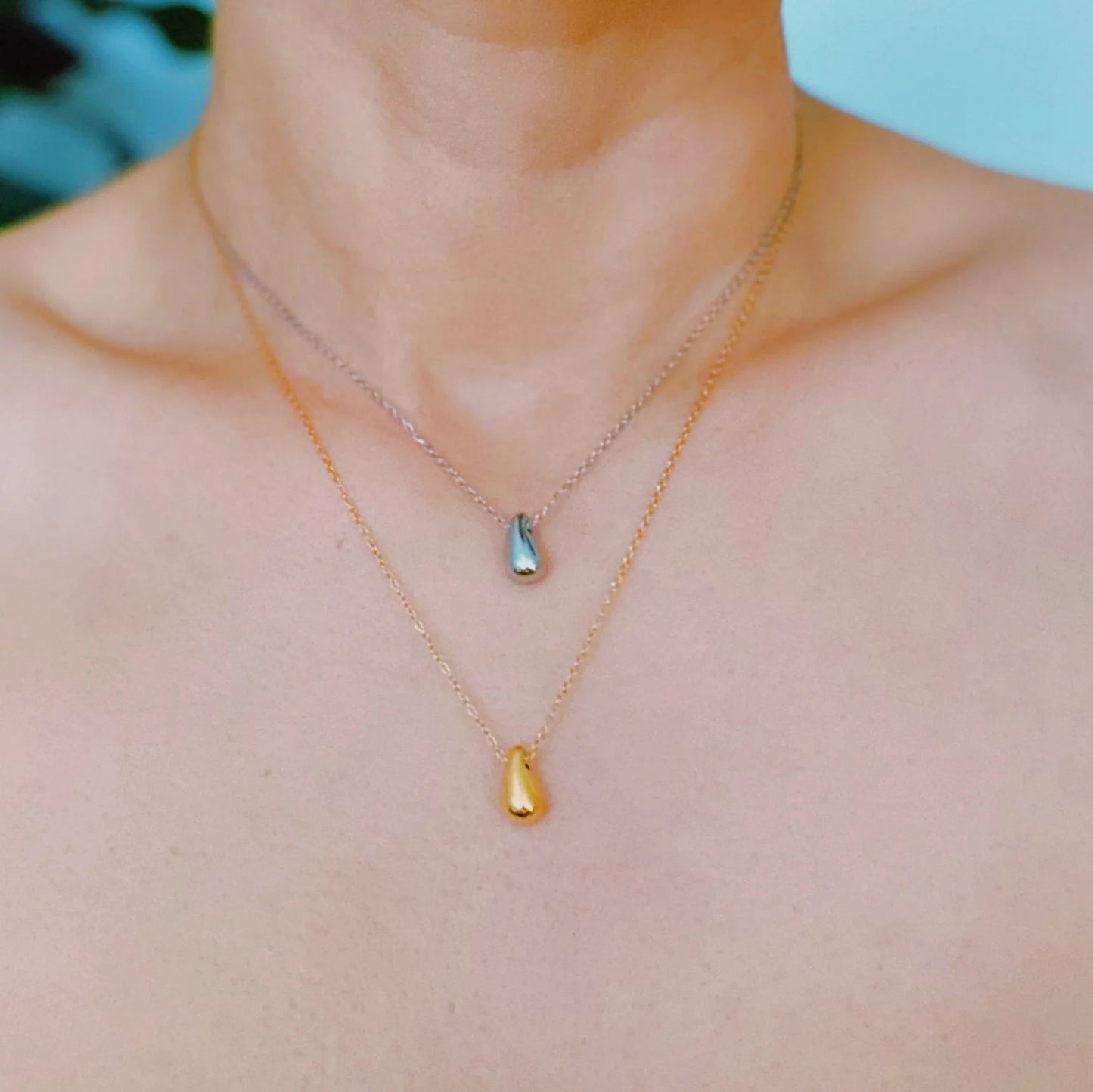 Mini Teardrop Pendant Necklace