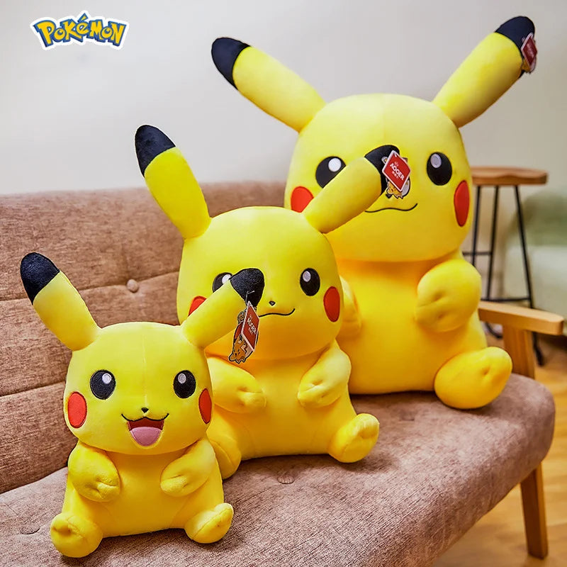 Cute Pikachu Plushies Doll Anime Pokemon Kawaii Large Stuffed Plush Toys Soft High Quality Fill Christmas Gifts for Children