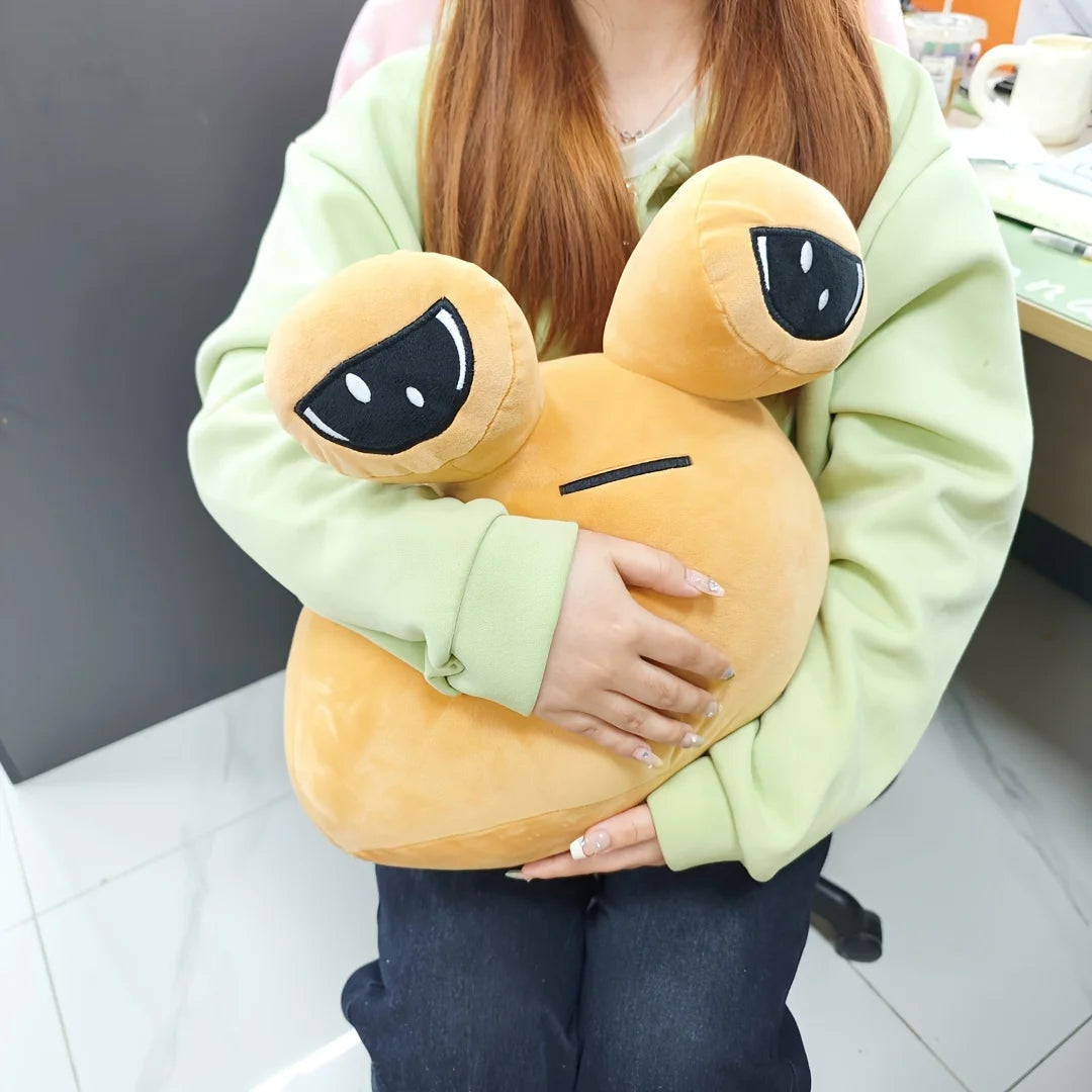 BIG POU Alien Plush Toy – Adorable Kawaii Stuffed Pillow for Kids & Adults  Soft, Cuddly Pet Alien Doll in 22/30/40/55 cm Perfect Gift for Birthdays & Holidays!