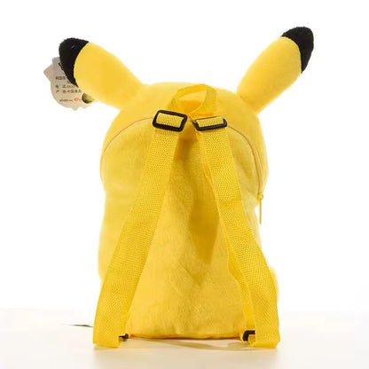 35Cm/13.77In Pokemon Qriginal Pikachu Kawaii Plush Schoolbag Toys Cute Kindergarten Cartoon Anime Schoolbag Kids Birthday Gifts