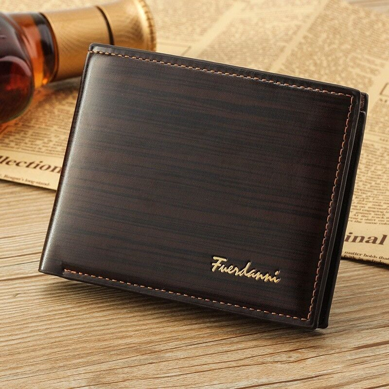 Men'S Bifold Leather Credit ID Card Holder Wallet Billfold Purse Clutch Billfold