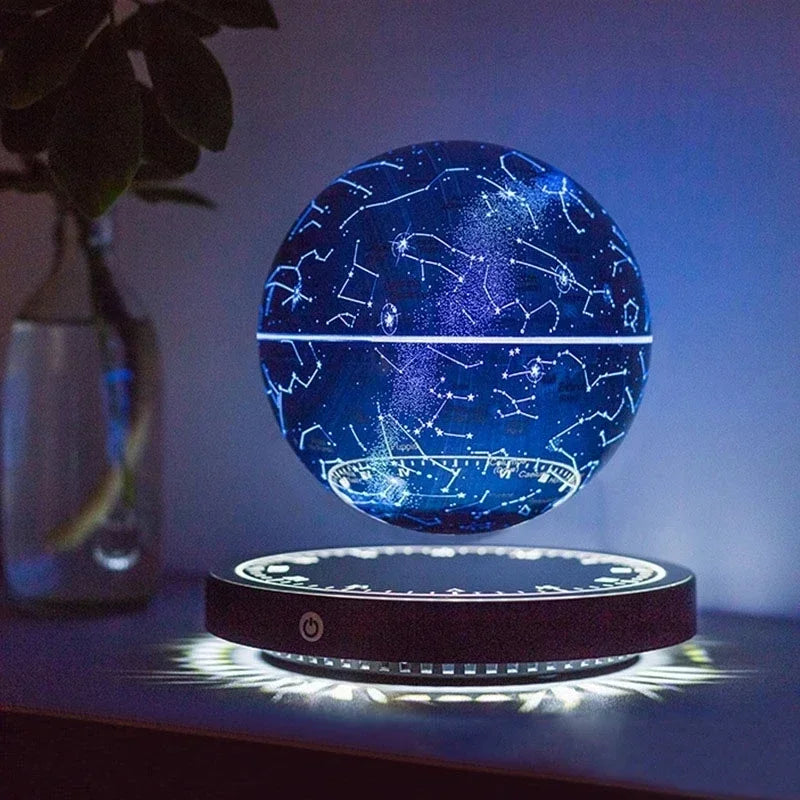 Magnetic Levitation Moon Table Lamp RGB Colors Dimming Bedroom Bedside Home Decor Floating Ball Lamp Birthday Gift Night Lights